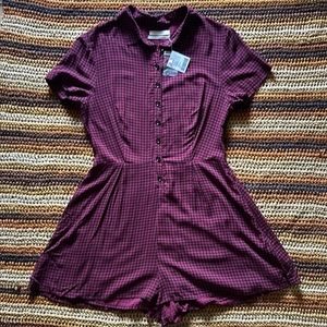 O Bellina Button-Down Shirt Romper, new with tags, size 6
